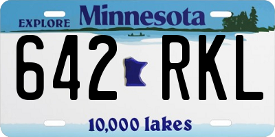 MN license plate 642RKL