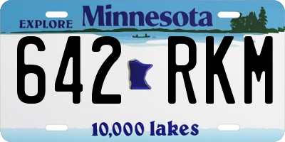 MN license plate 642RKM