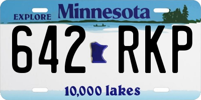 MN license plate 642RKP