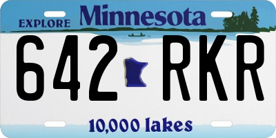 MN license plate 642RKR
