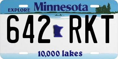 MN license plate 642RKT