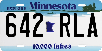 MN license plate 642RLA