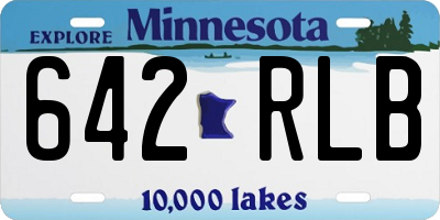 MN license plate 642RLB