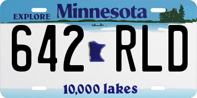 MN license plate 642RLD