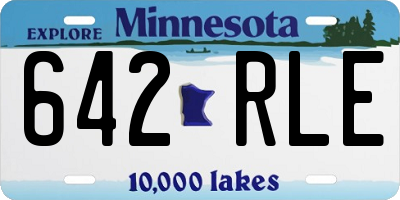 MN license plate 642RLE