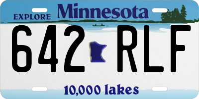 MN license plate 642RLF