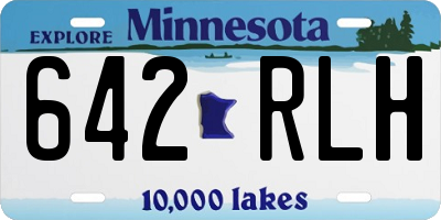 MN license plate 642RLH