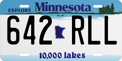 MN license plate 642RLL