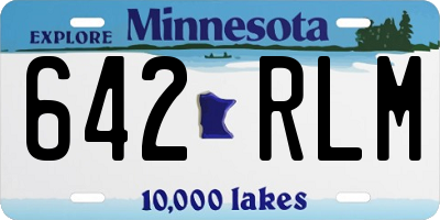 MN license plate 642RLM