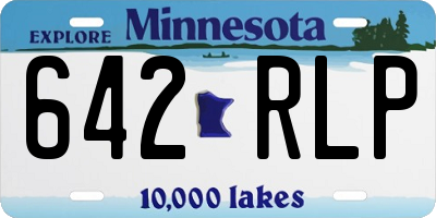 MN license plate 642RLP