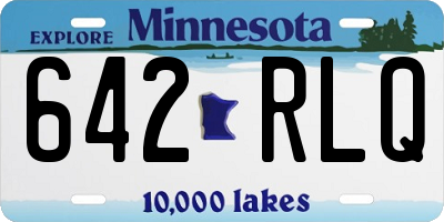 MN license plate 642RLQ