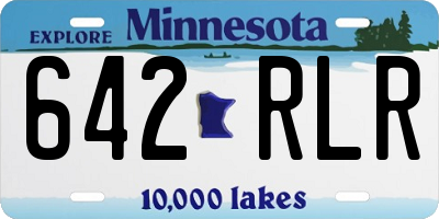MN license plate 642RLR