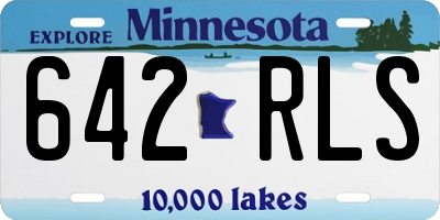 MN license plate 642RLS