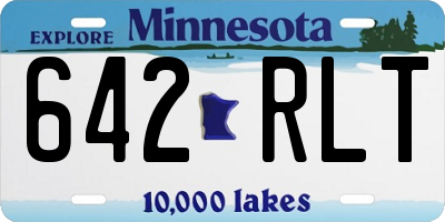 MN license plate 642RLT