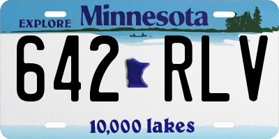 MN license plate 642RLV