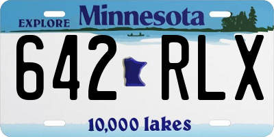 MN license plate 642RLX