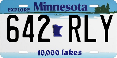 MN license plate 642RLY