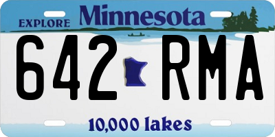 MN license plate 642RMA