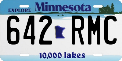 MN license plate 642RMC
