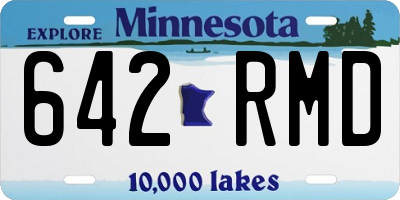 MN license plate 642RMD