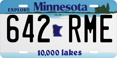 MN license plate 642RME