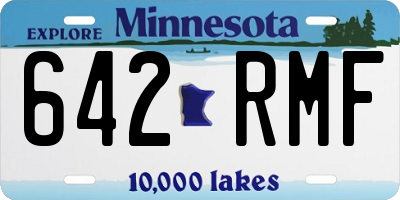 MN license plate 642RMF
