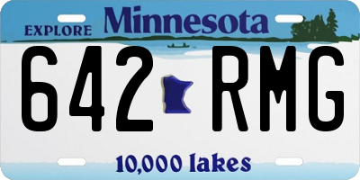 MN license plate 642RMG