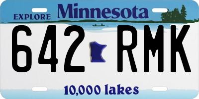 MN license plate 642RMK