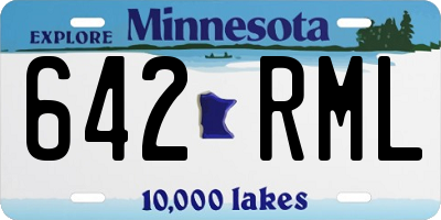 MN license plate 642RML