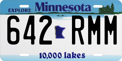MN license plate 642RMM