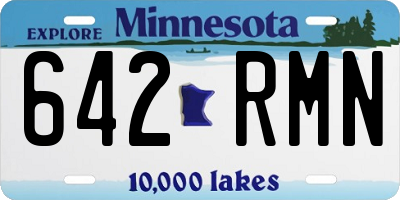 MN license plate 642RMN