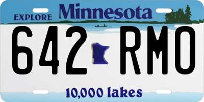 MN license plate 642RMO
