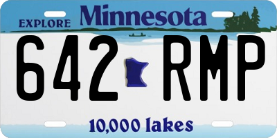 MN license plate 642RMP