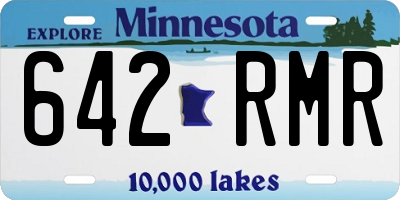 MN license plate 642RMR