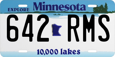 MN license plate 642RMS