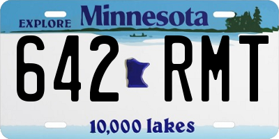 MN license plate 642RMT