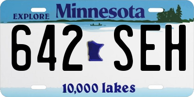 MN license plate 642SEH