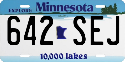 MN license plate 642SEJ