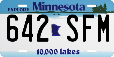 MN license plate 642SFM