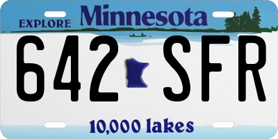 MN license plate 642SFR