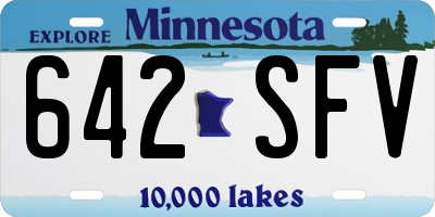 MN license plate 642SFV