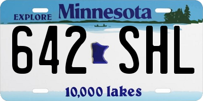 MN license plate 642SHL
