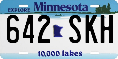 MN license plate 642SKH