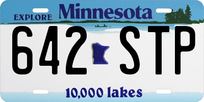 MN license plate 642STP