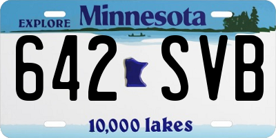 MN license plate 642SVB