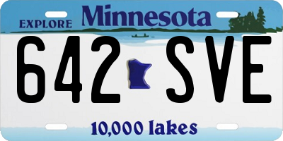 MN license plate 642SVE
