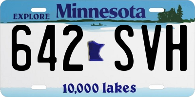 MN license plate 642SVH