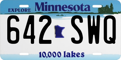 MN license plate 642SWQ