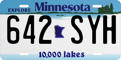 MN license plate 642SYH
