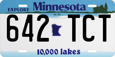 MN license plate 642TCT
